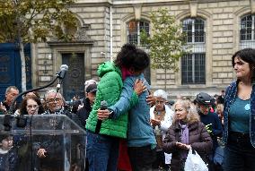 Rally In Tribute To The Killed Cyclist - Paris