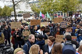 Rally In Tribute To The Killed Cyclist - Paris