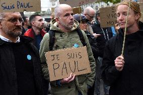 Rally In Tribute To The Killed Cyclist - Paris