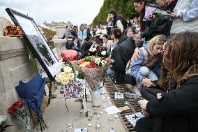 One Direction fans pay tribute to Liam Payne in Paris FA