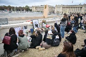 One Direction fans pay tribute to Liam Payne in Paris FA