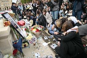 One Direction fans pay tribute to Liam Payne in Paris FA