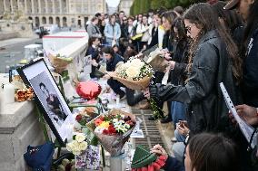 One Direction fans pay tribute to Liam Payne in Paris FA