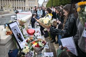 One Direction fans pay tribute to Liam Payne in Paris FA