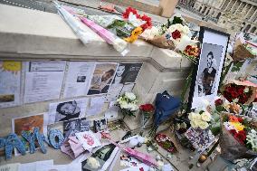 One Direction fans pay tribute to Liam Payne in Paris FA