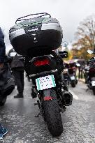 Demonstration of bikers against the passage of the ring road at 50 km/h - Paris