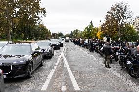 Demonstration of bikers against the passage of the ring road at 50 km/h - Paris