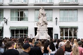 Tribute in memory of singer Liam Payne - Madrid