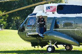 President Biden Returns To The White House On Sunday