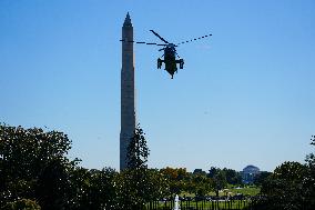 President Biden Returns To The White House On Sunday