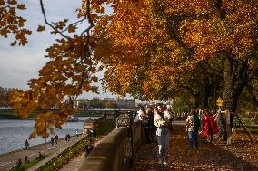 Sunny Autumn In Poland