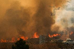 Hezbollah Targets Rosh Pina Settlement - Israel