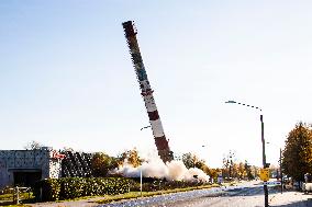 Chimney demolition