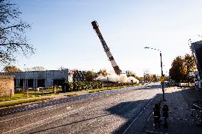 Chimney demolition