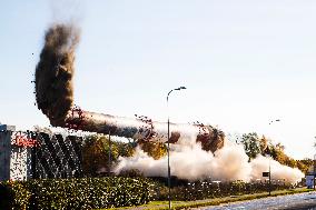 Chimney demolition