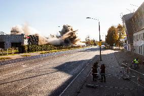 Chimney demolition