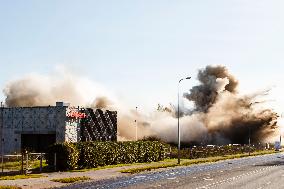 Chimney demolition