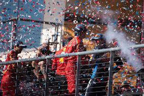 F1 Grand Prix Of USA - Podium & Team Celebration