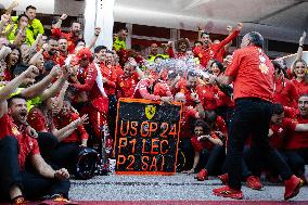 F1 Grand Prix Of USA - Podium & Team Celebration