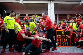 F1 Grand Prix Of USA - Podium & Team Celebration