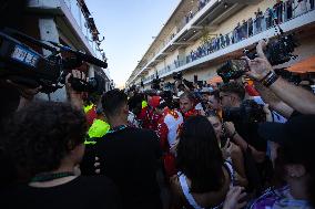 F1 Grand Prix Of USA - Podium & Team Celebration