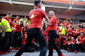 F1 Grand Prix Of USA - Podium & Team Celebration