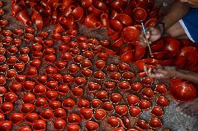 Preparation Of Diwali Festival In India.