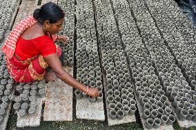 Preparation Of Diwali Festival In India.