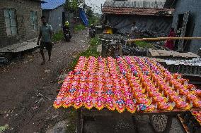 Preparation Of Diwali Festival In India.