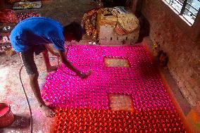 Preparation Of Diwali Festival In India.