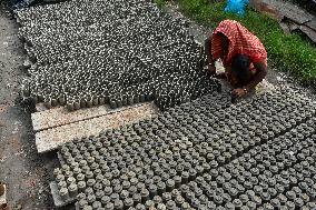 Preparation Of Diwali Festival In India.