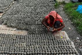 Preparation Of Diwali Festival In India.