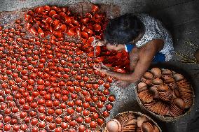 Preparation Of Diwali Festival In India.