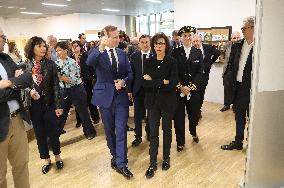 Rachida Dati Visits Media Library in Rilleux