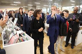 Rachida Dati Visits Media Library in Rilleux