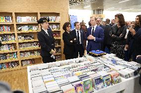 Rachida Dati Visits Media Library in Rilleux