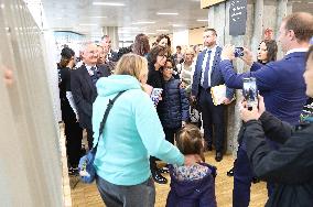 Rachida Dati Visits Media Library in Rilleux