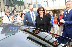 Rachida Dati Visits Media Library in Rilleux