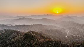 Morning Scenery At Great Wall - China