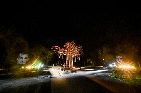 Tree of Memory installation unveiled in Zaporizhzhia