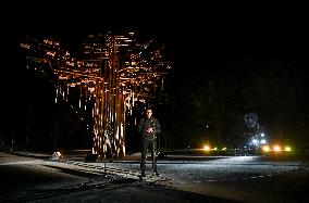 Tree of Memory installation unveiled in Zaporizhzhia