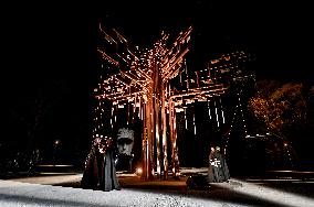 Tree of Memory installation unveiled in Zaporizhzhia