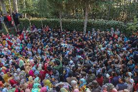 Funeral Procession Of Doctor Shanawaz Dar After Militant Attack In Kashmir's Ganderbal District