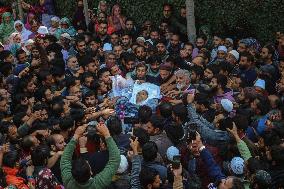 Funeral Procession Of Doctor Shanawaz Dar After Militant Attack In Kashmir's Ganderbal District