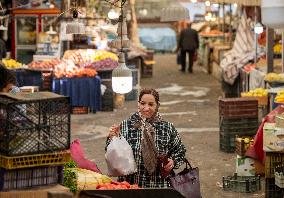 Daily Life In A Bazaar In City Of Tabriz