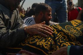 Funeral Procession Of Doctor Shanawaz Dar After Militant Attack In Kashmir's Ganderbal District