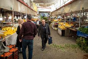 Daily Life In A Bazaar In City Of Tabriz