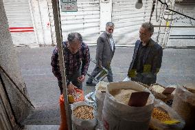 Daily Life In A Bazaar In City Of Tabriz