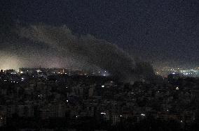 Israeli Airstrike In The Southern Suburb Of Beirut