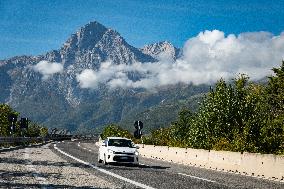 A24 Highway In Italy